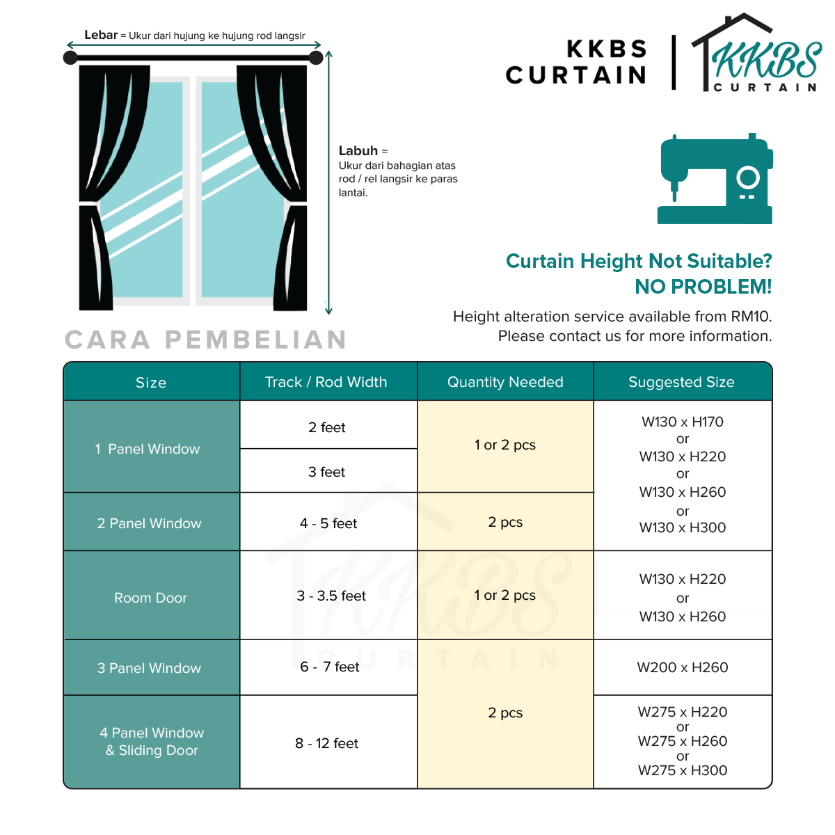 Mizuka 100% Blackout Curtain Ready Made Standard Width