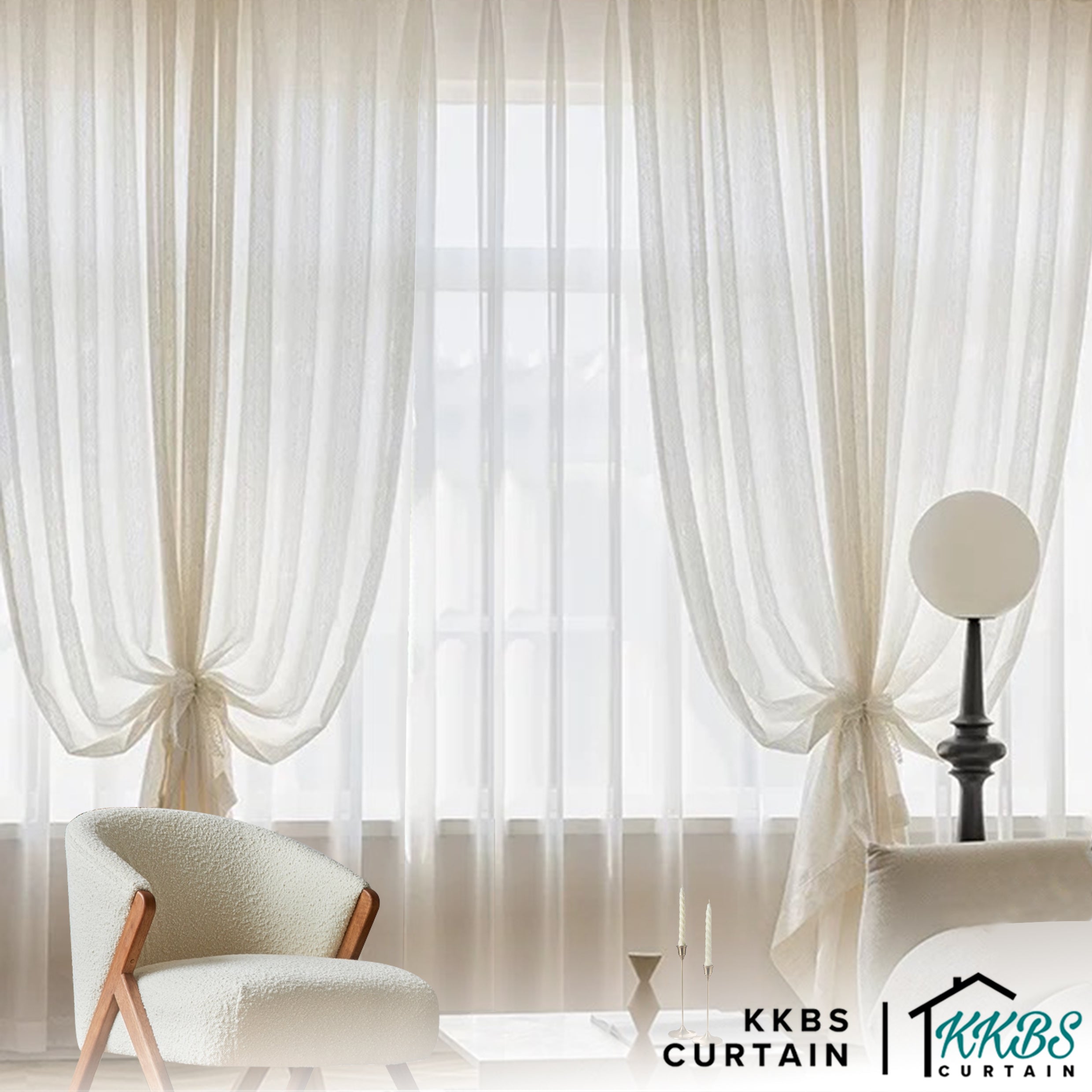 Delimy Sheer Curtain Custom Made