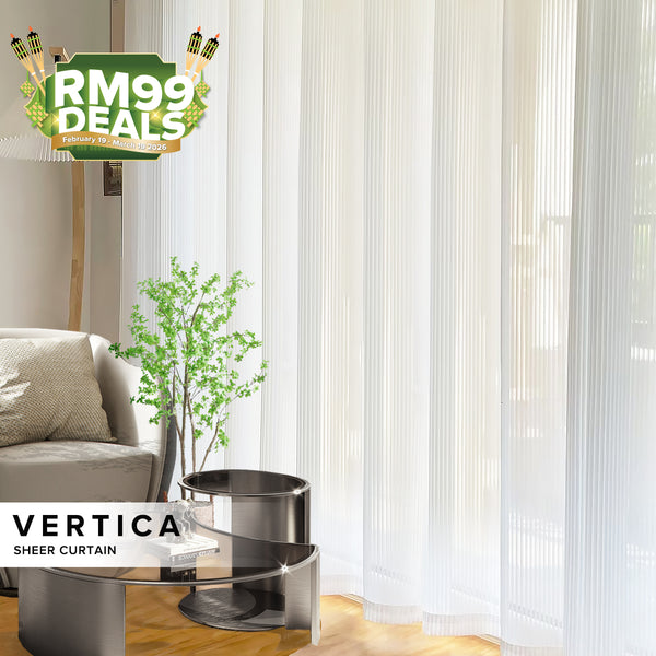 [RM99 SERI RAYA DEALS] Vertica Sheer Curtain Ready Made