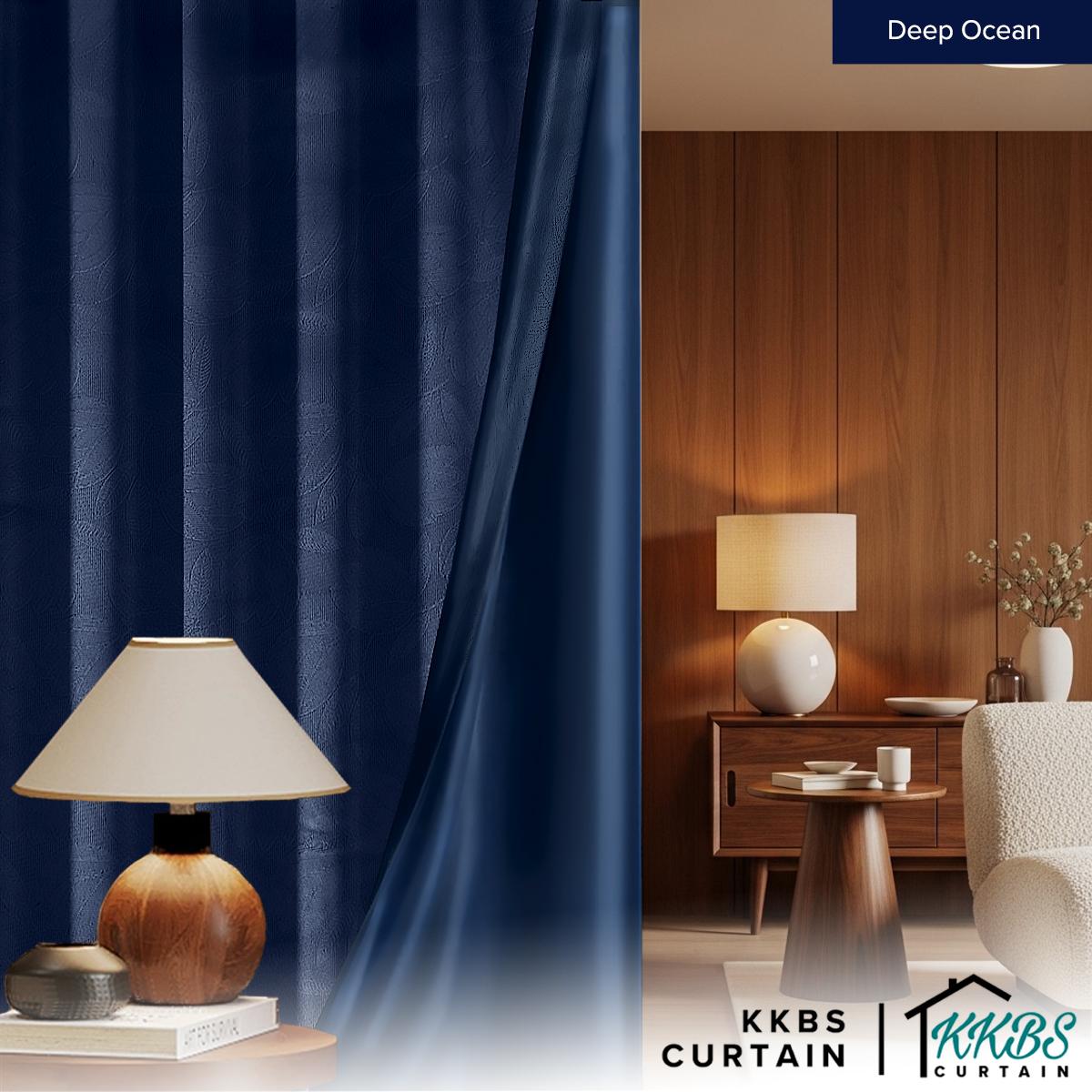 Miranda 90-98% Blackout Curtain Ready Made Hook &amp; Eyelet - Std Width