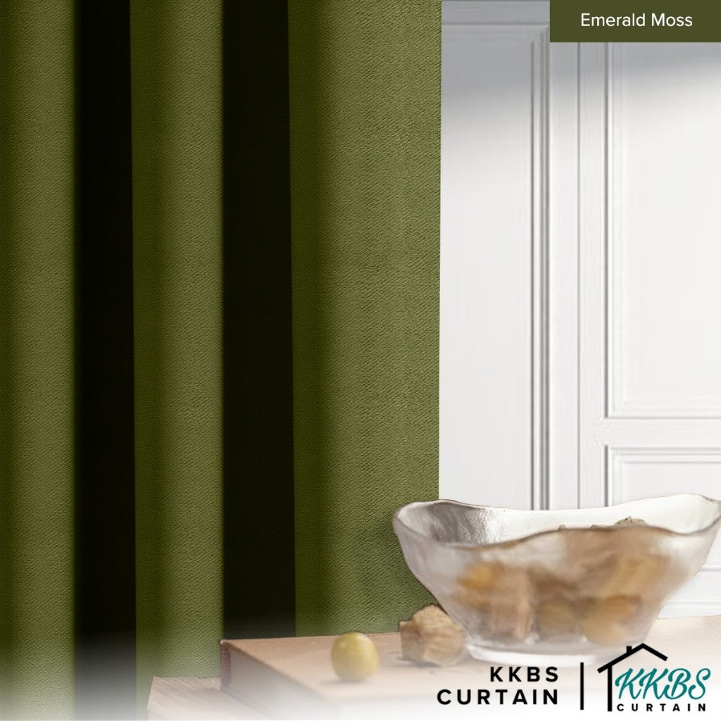 Melina 90-98% Blackout Curtain Ready Made Hook &amp; Eyelet - Std Width