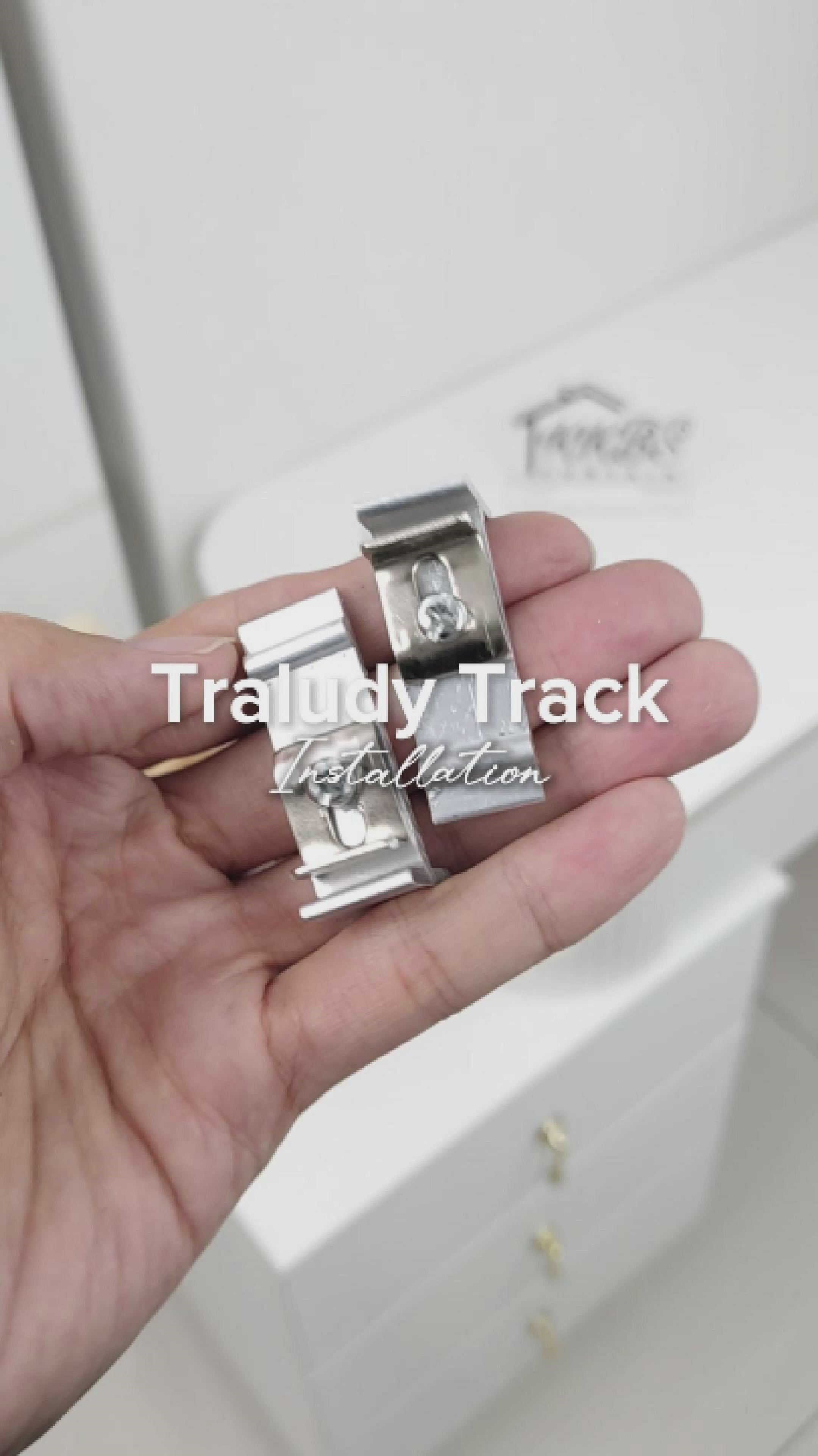 Traludy Aluminium Curtain Rail/ Track Triple Complete Set