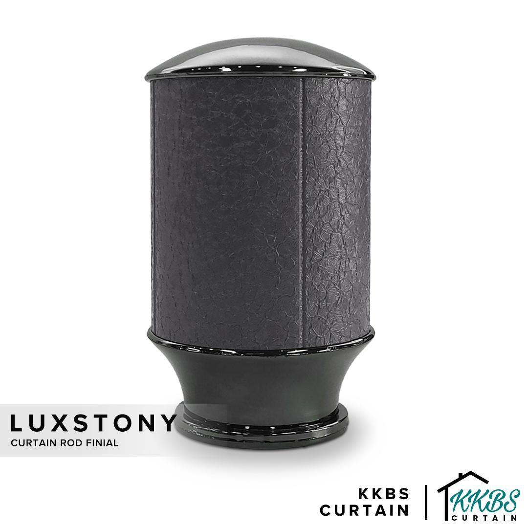 Luxstony Curtain Rod Finial / End Cap Space Grey