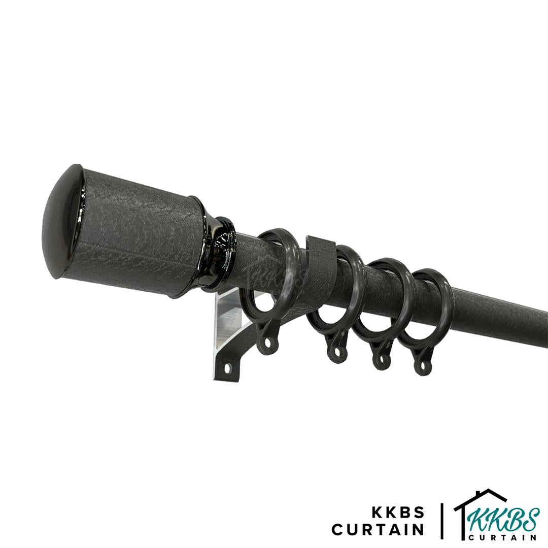 Luxstony Curtain Rod Finial / End Cap Space Grey