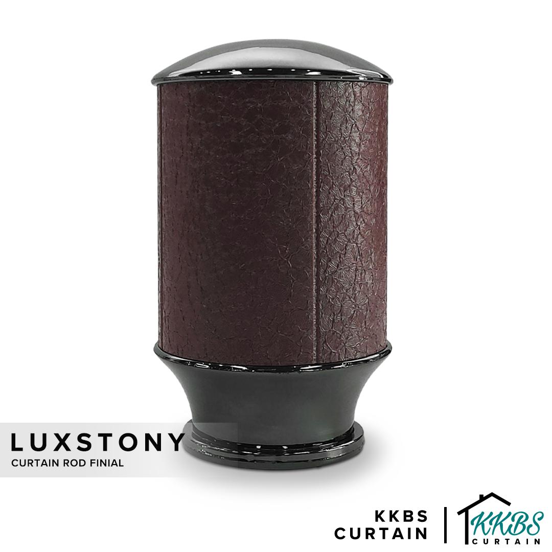 Luxstony Curtain Rod Finial / End Cap Mocha