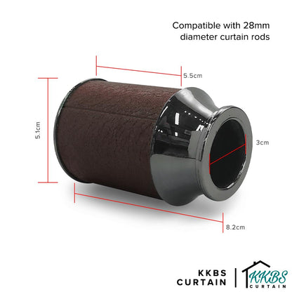 Luxstony Curtain Rod Finial / End Cap Mocha