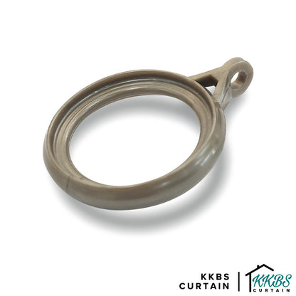 Luxstony Curtain Rod Ring Khaki Brown