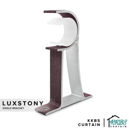 Luxstony Curtain Rod Single Bracket Mocha