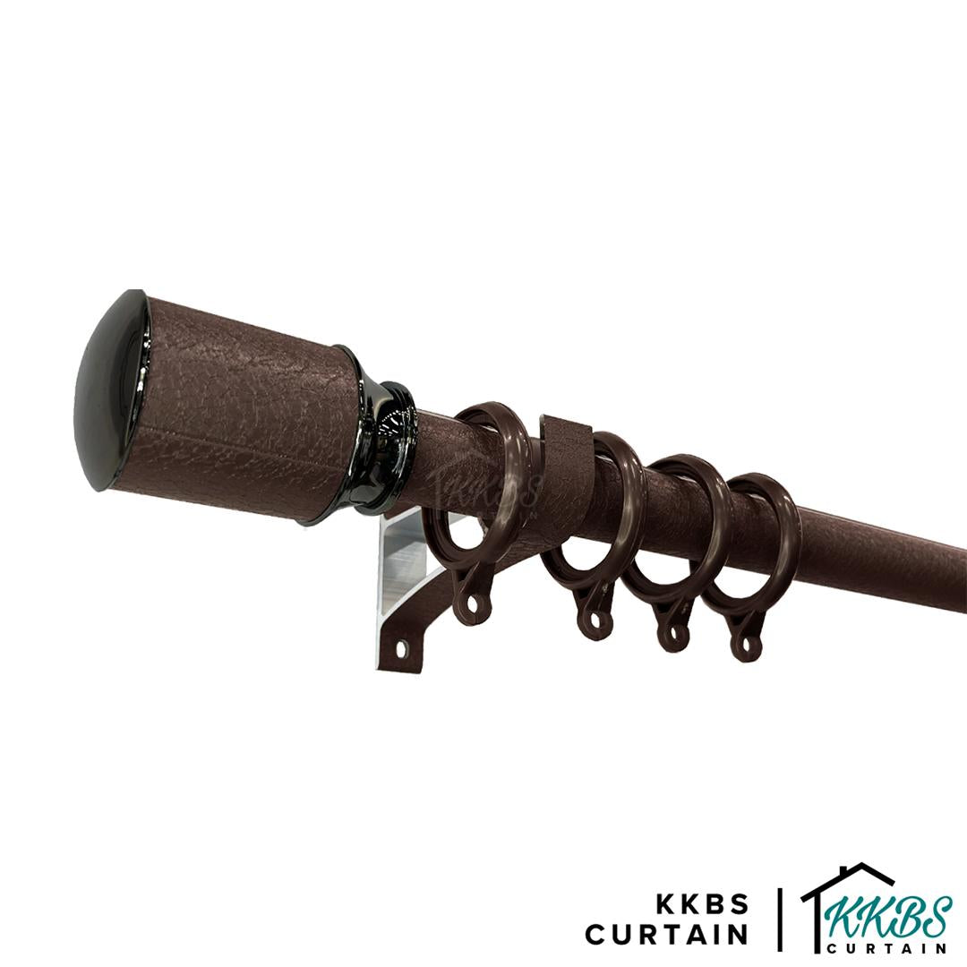 Luxstony Curtain Rod Single Bracket Mocha