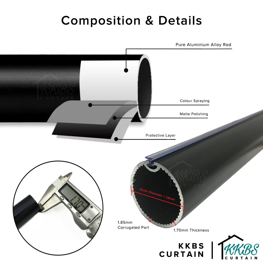 [RM88 HUAT HUAT DEALS] Morandy Curtain Rod