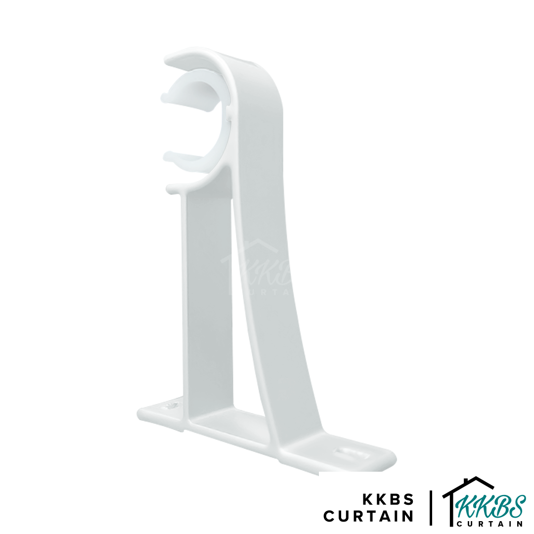 Morandy Curtain Rod Single Bracket Pearl White Colour