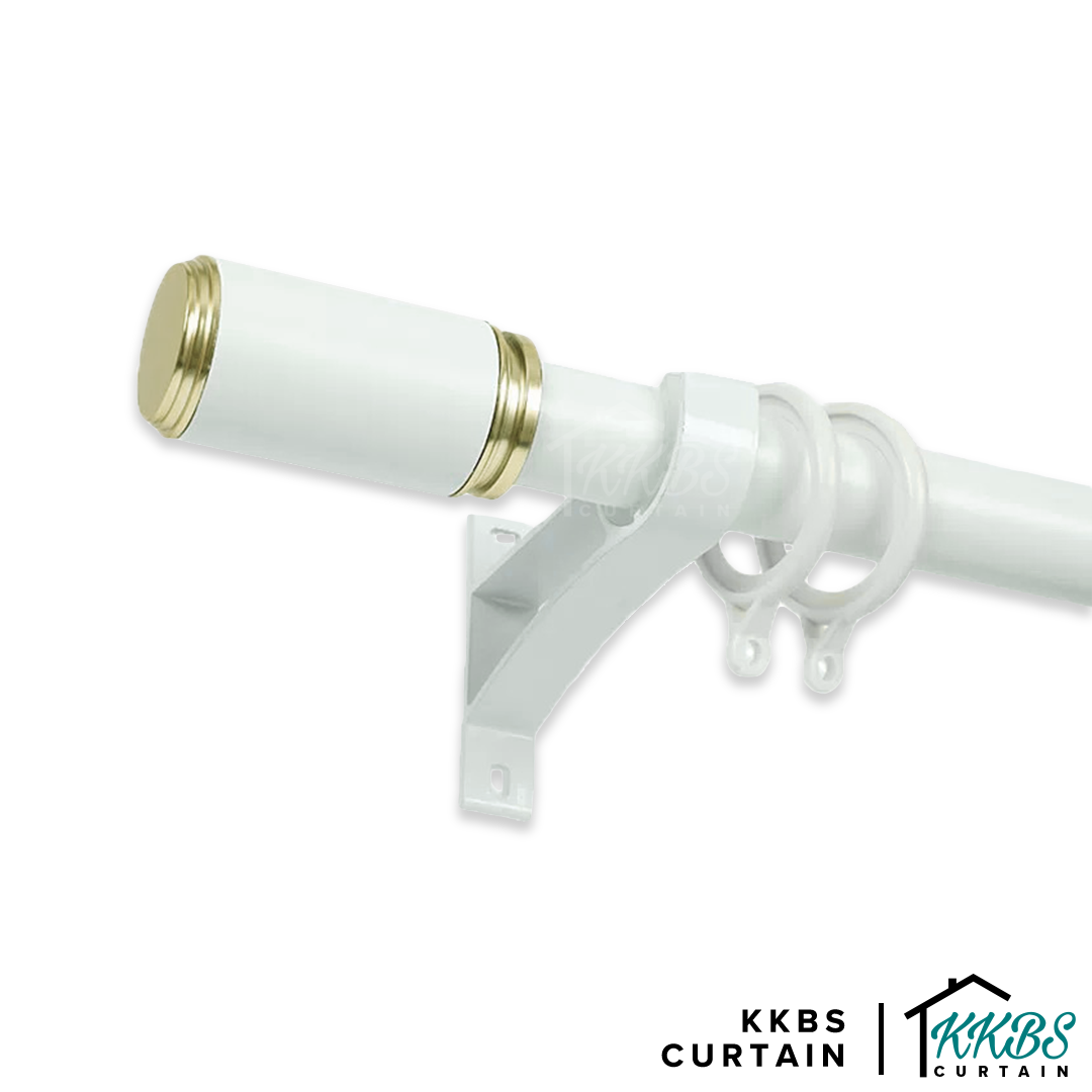 Morandy Curtain Rod Single Bracket Pearl White Colour
