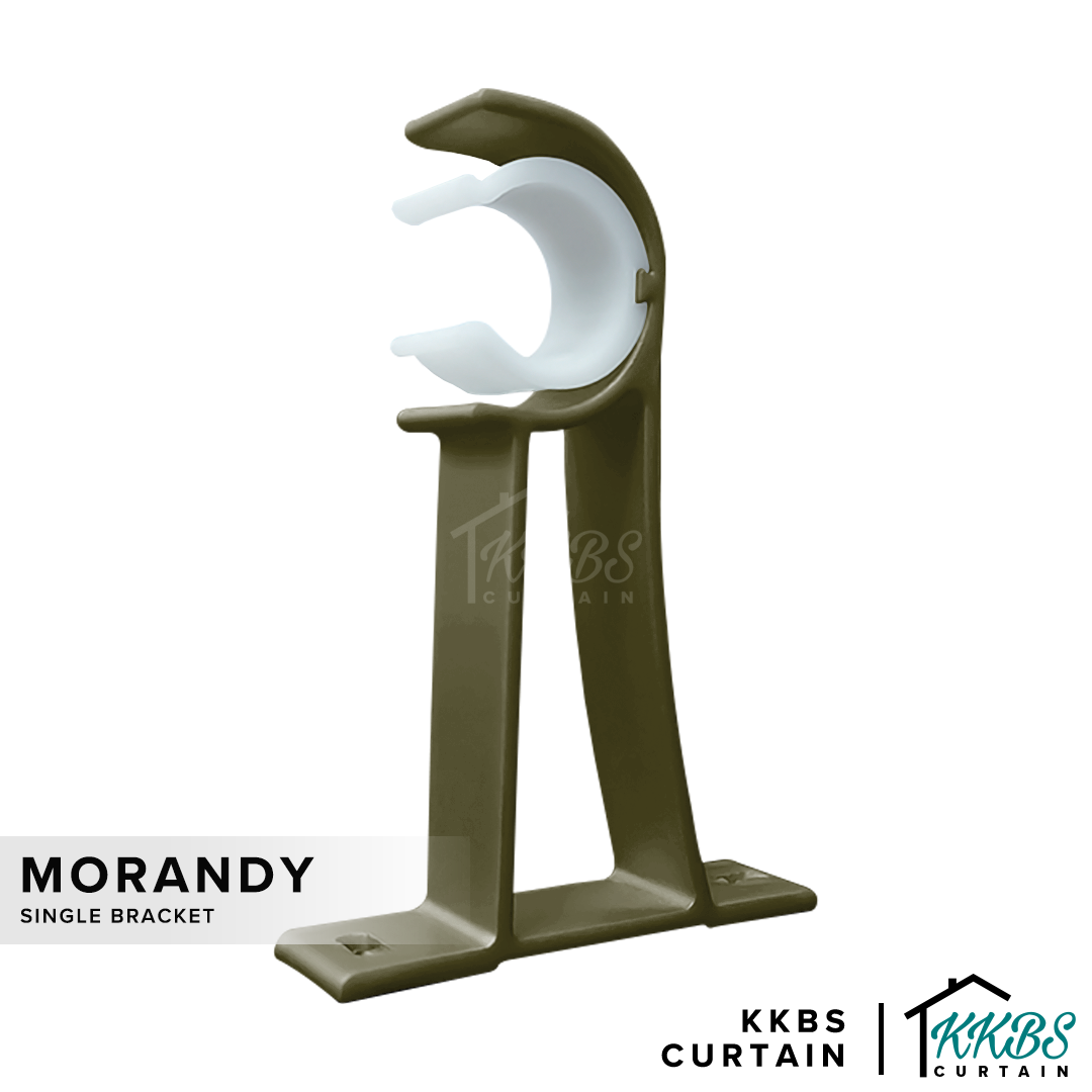 Morandy Curtain Rod Single Bracket Luxury Champagne Colour