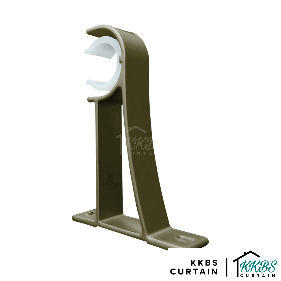 Morandy Curtain Rod Single Bracket Luxury Champagne Colour