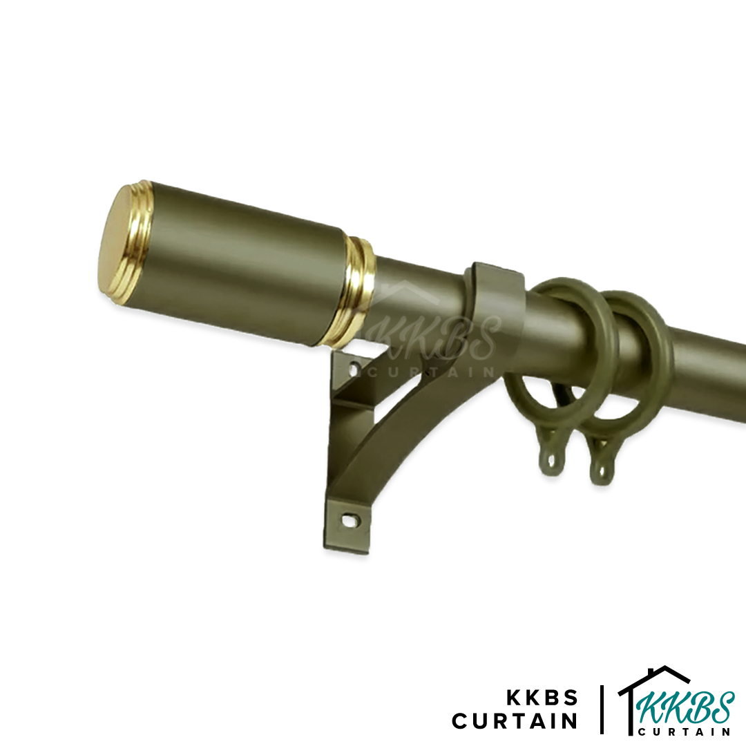 Morandy Curtain Rod Single Bracket Luxury Champagne Colour