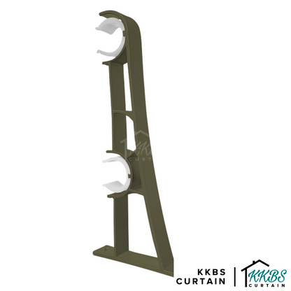Morandy Curtain Rod Double Bracket Luxury Champagne Colour