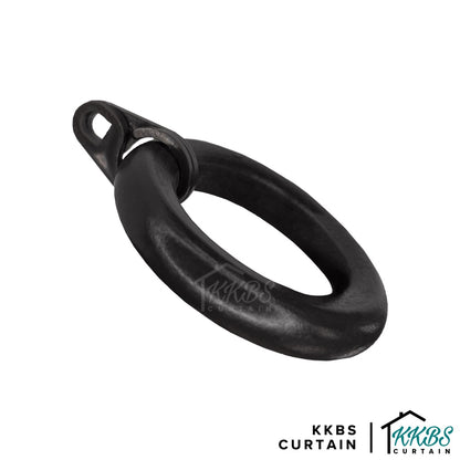 Cassedy Wooden Curtain Rod Ring Ebony Black Colour