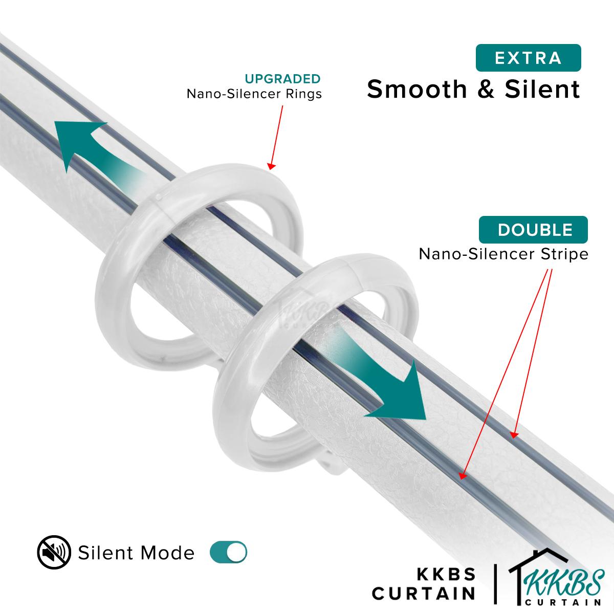 Luxstony Curtain Rod Single Complete Set