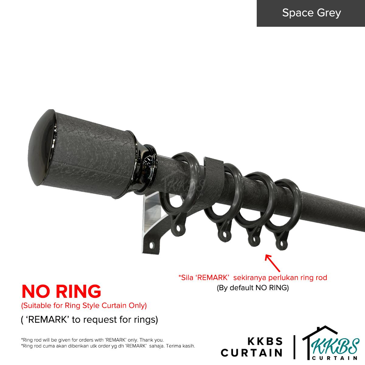 Luxstony Curtain Rod Single Complete Set